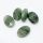 Szerpentin kvarc fazettált ovális gyöngy 14x10x5mm #1111