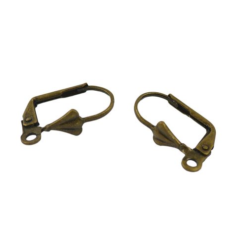 Biztonsági fülbevaló alap bronz szín 16x10mm #216