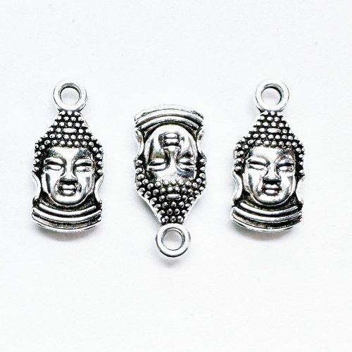 Tibeti ezüst szín Buddha #2977-045