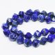 Lapis lazuli gyémánt gyöngy 8x7mm szintetikus #3888-034