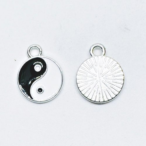 Tibeti ezüst szín yin-yang #4001-004