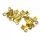 Csomófogó, láncvég, papucs arany szín 3,5x6mm #657