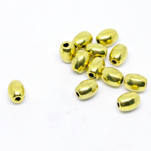Tibeti gyöngy köztes arany szín 5x4mm #913